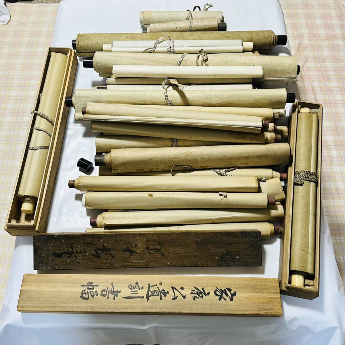 ジャンク 掛軸 軸 33本 まとめ 絵 書 Yahoo!オークション 戎克
