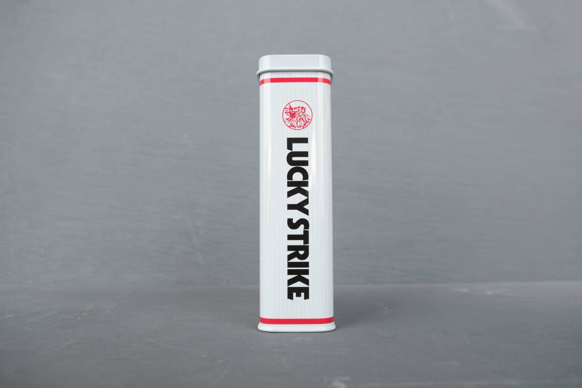 未使用】LUCKY STRIKE ラッキーストライク 灰皿 缶 雑貨 限定 タバコ 