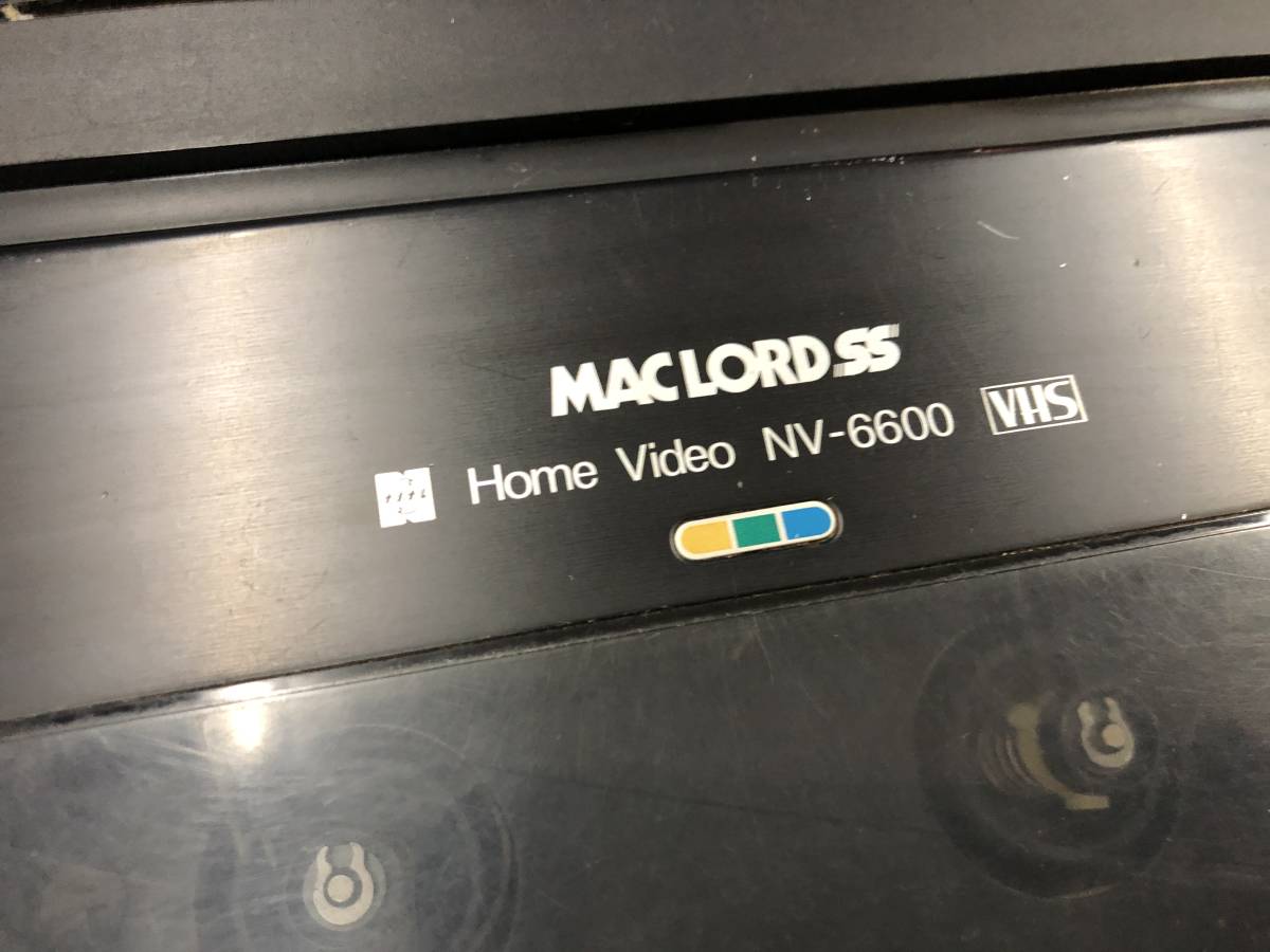 National ナショナル 昭和レトロ NV-6600 MAC LORD-SS VHS マック  