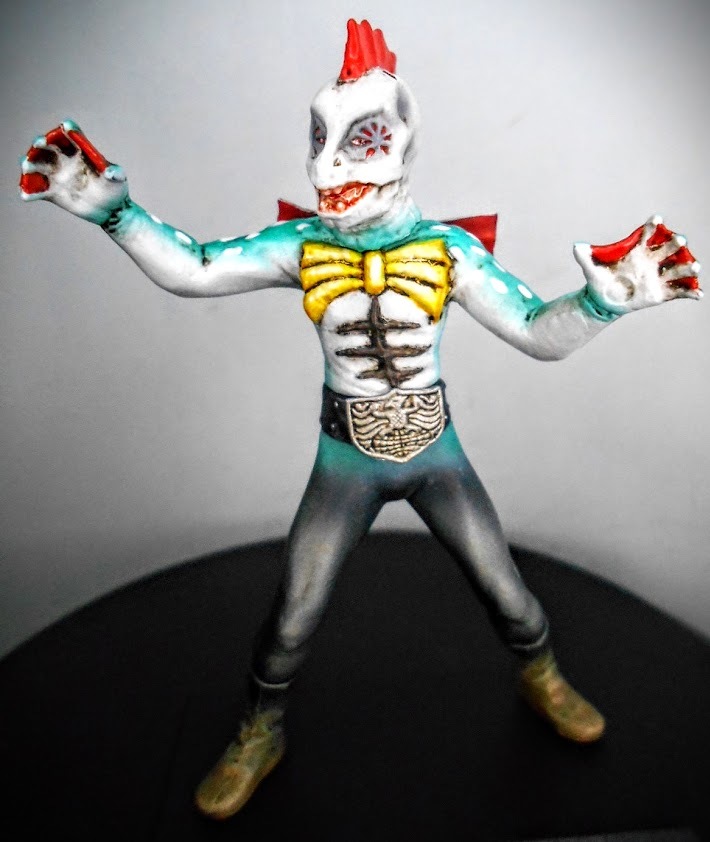HG仮面ライダー ピラザウルス(ポーズ変更) リペイント 完成品(怪人