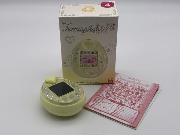 0u1k29W0041 動作品 Tamagotchi P's イエロー 箱 説明書付き たまごっちピース たまごっちぴーす　BANDAI バンダイ