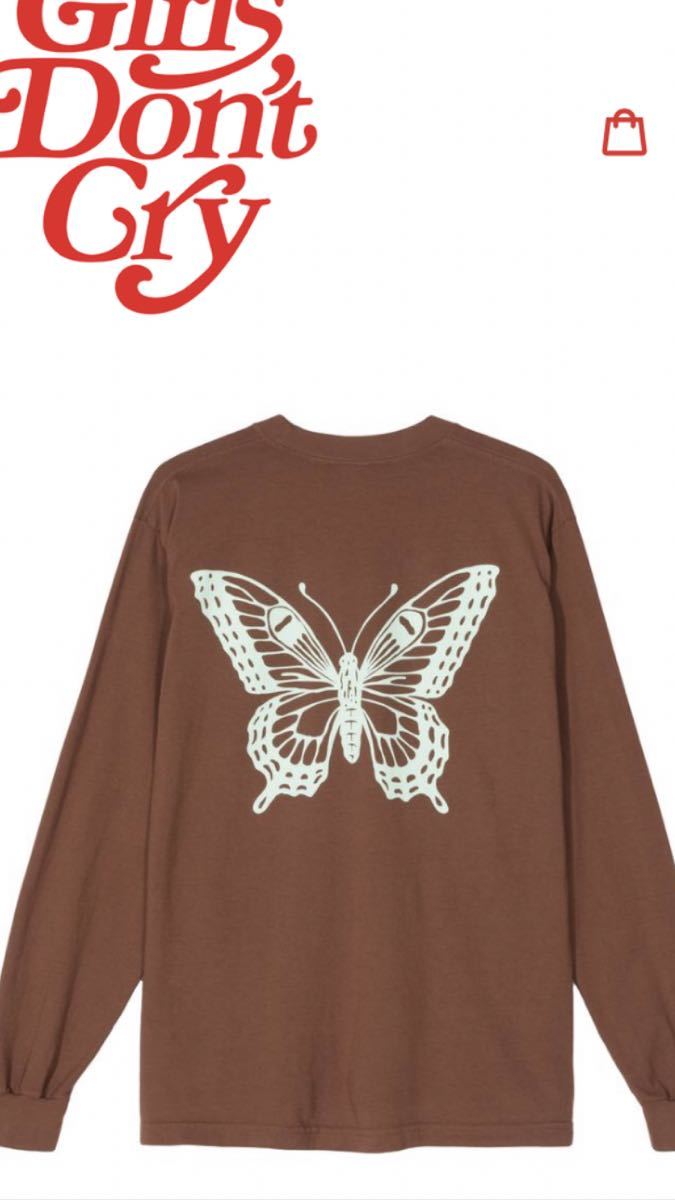 GDC BUTTERFLY L/S T-SHIRT brown L size