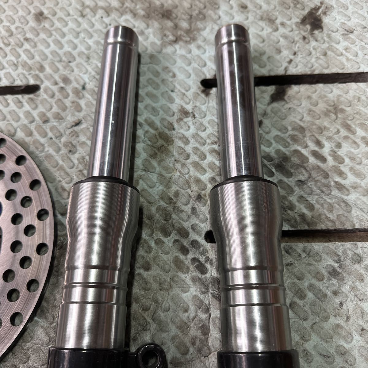 中古 6cmローダウンフロントフォーク 灰色 af35 ライブディオZX af28