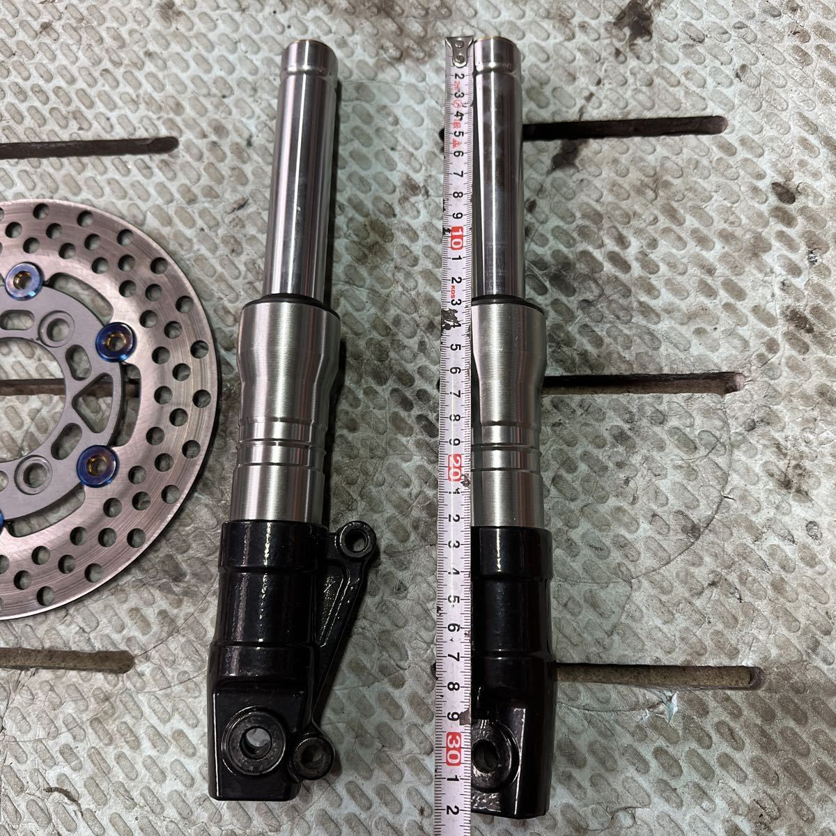 af28,af35,af58ローダウンフロントフォーク 中古 6cmローダウンフロントフォーク 灰色 af35 ライブディオZX af28