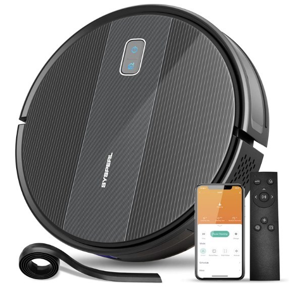 SYSPERL V40P ロボット掃除機 2600Pa 強力吸引 8.1cm超薄型 ロボット掃除機 V40P SYSPERL 価格 低 Pa
