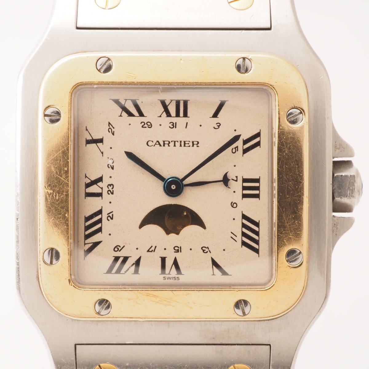 LM カルティエ ムーンフェイズ Cartier ガルべ サントス CARTIER 