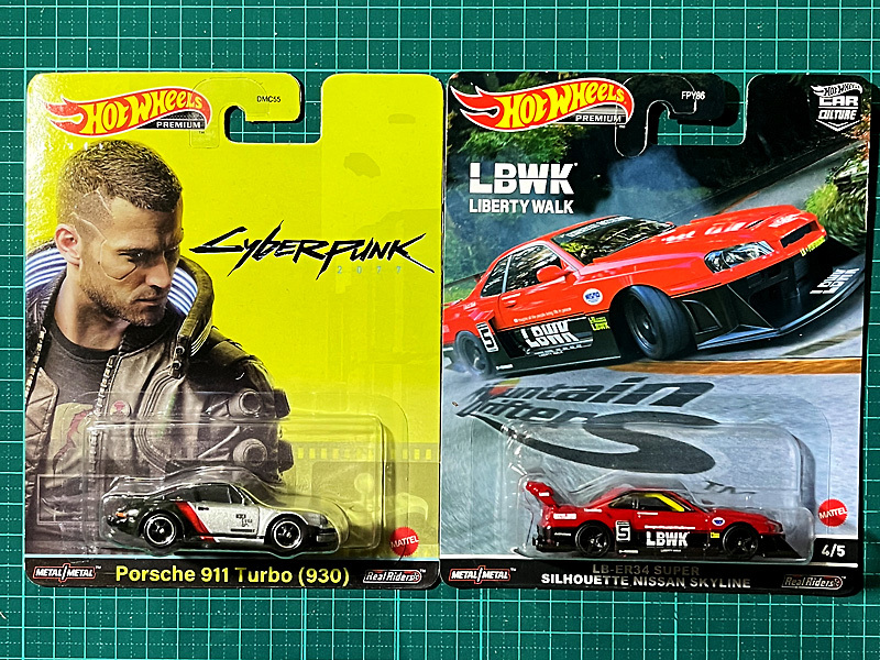ホットウィール Porshe 911 Turbo (930)｜LB-ER34 SUPER SILHOUETTE NISSAN SKYLINE ポルシェ ターボ リバティーウォーク スカイライン