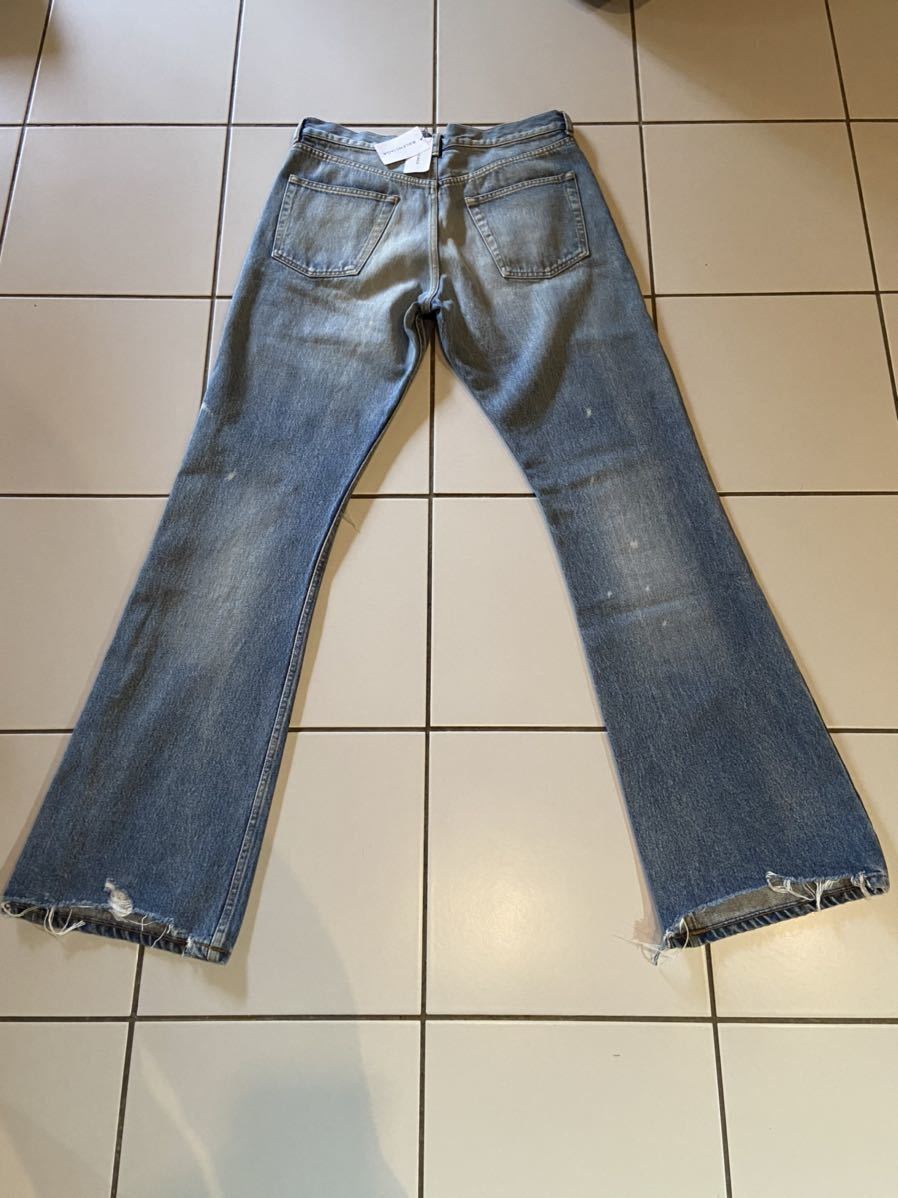 BALENCIAGA 18SS ニーホール ブーツカット デニムパンツ 1,000円～☆レア 新品未使用/国内正規/定価100,440円☆2018 SS