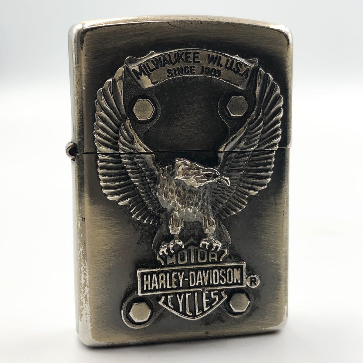 32TE☆ZIPPO HARLEY DAVIDSON solid brass☆ジッポ ハーレー 32TE☆ZIPPO HARLEY DAVIDSON solid brass☆ジッポ ハーレー