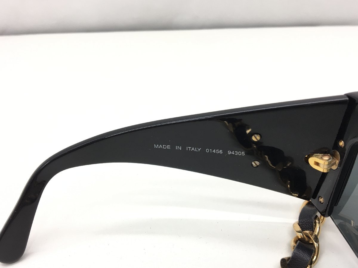 CHANEL ココマーク サングラス 度なし ブラック×ゴールド チェーン付き 中古【sw1005026】 ココマーク サングラス シャネル ボストン 05972 BSK501