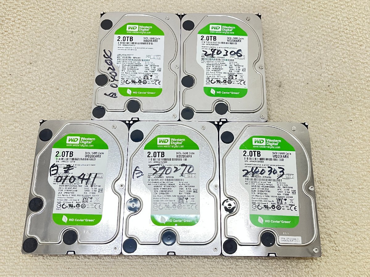 Western Digital 2TB WD20EARX HDD Hard Green SATA WD 64MB : | Drive 