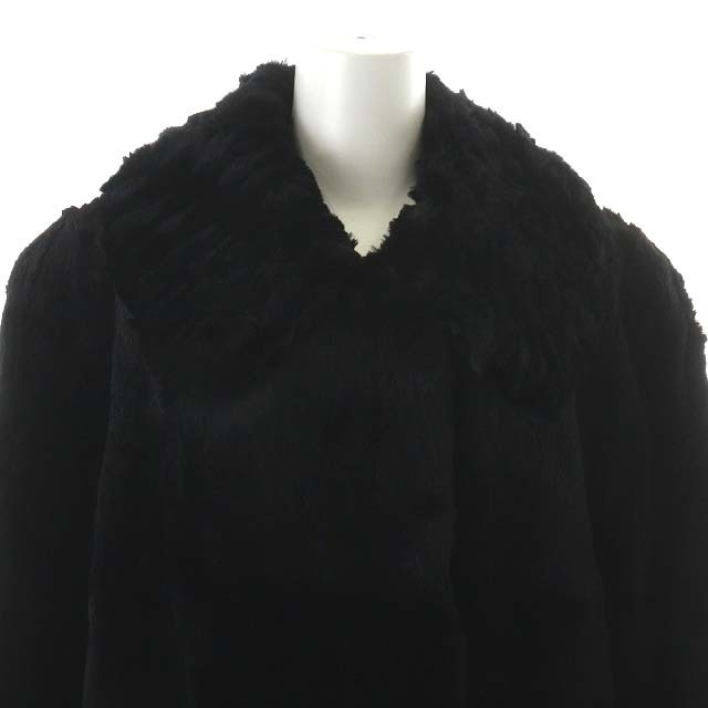 EMBA シェアード 高級 ロング ミンクコート ブラック系