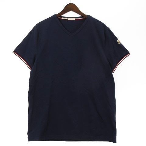 moncler MAGLIA SCOLLO vネックTシャツ モンクレール MONCLER MAGLIA SCOLLO A V V NECK JUMPER Tシャツ 半袖