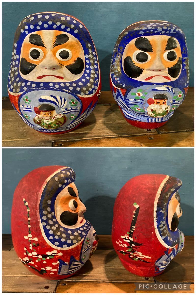 仙台松川達磨　8体セット　仙台張子 松川だるま 伝統工芸 民芸品 達磨 ダルマ　張子 仙台 郷土玩具 だるま ディスプレイ　置物　レア　_3