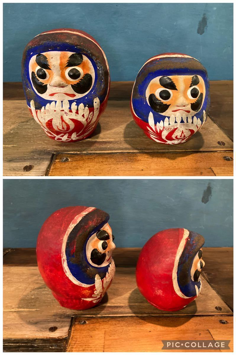 仙台松川達磨　8体セット　仙台張子 松川だるま 伝統工芸 民芸品 達磨 ダルマ　張子 仙台 郷土玩具 だるま ディスプレイ　置物　レア　_5