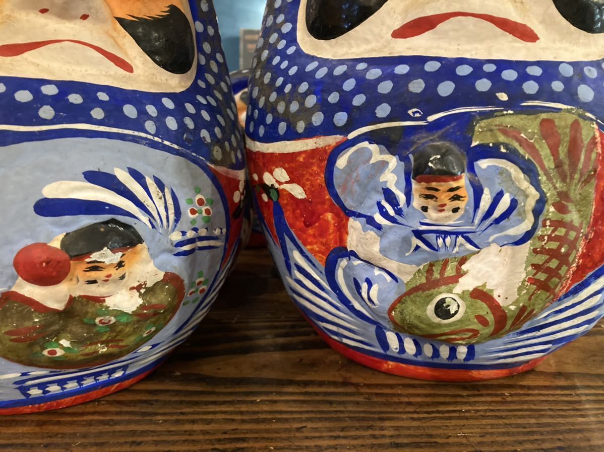 仙台松川達磨　8体セット　仙台張子 松川だるま 伝統工芸 民芸品 達磨 ダルマ　張子 仙台 郷土玩具 だるま ディスプレイ　置物　レア　_7