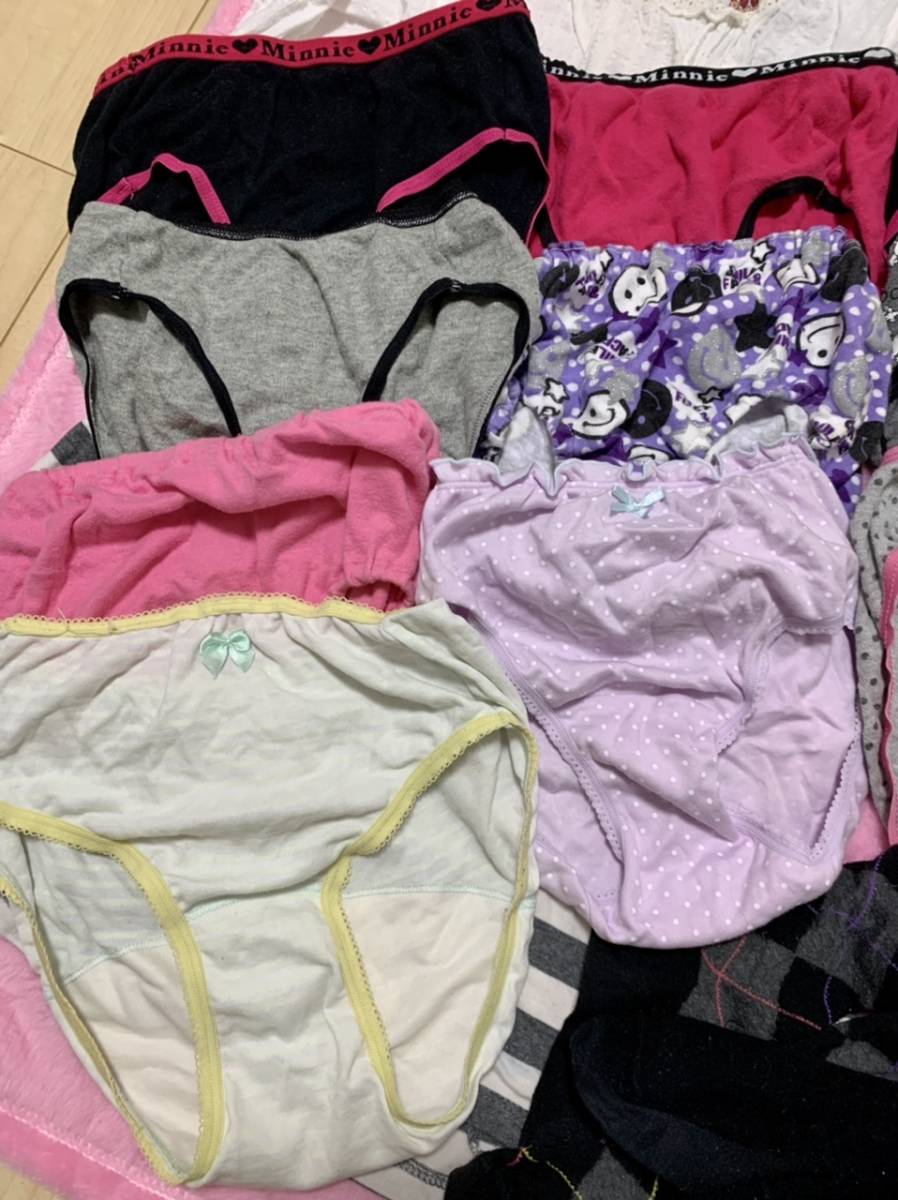 ECO 女の子処分品　小学生　150-160サイズ　パンツ　水着　靴下　パジャマ　訳あり ジャンク品　処分品 断捨離 整理品 パンツ 制服 ECO 新品ECO 140-150サイズ *eco女の子タンス整理品女子高生*ブラショーツ