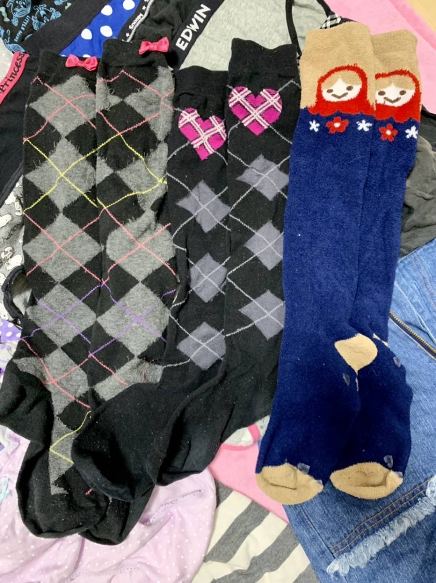 ECO 女の子処分品　小学生　150-160サイズ　パンツ　水着　靴下　パジャマ　訳あり ジャンク品　処分品 断捨離 整理品 パンツ 制服 ECO 新品ECO 140-150サイズ *eco女の子タンス整理品女子高生*ブラショーツ