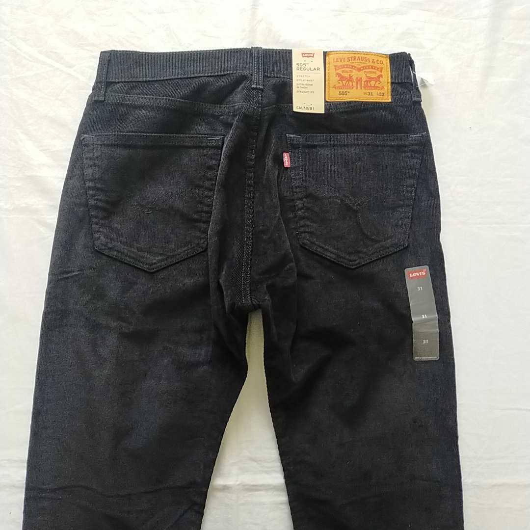 LEVI’S リーバイス 505 W31 L32 REGULAR レギュラー STRETCH ストレッチ コーデュロイ 黒 新品未使用 送料無料 005052430 0 Levi\u0027s レギュラー ストレッチ デニム Levi\u0027s（リーバイス）の「Levi\u0027s&frasl;リーバイス