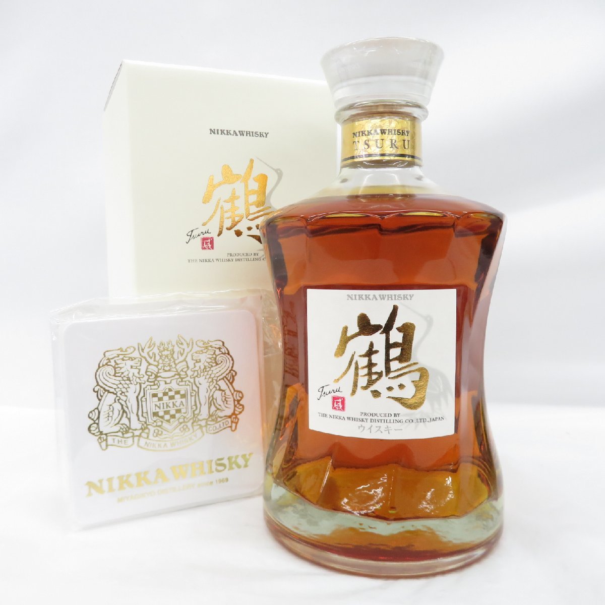 未開栓】NIKKA ニッカ 鶴 金文字 ウイスキー 700ml 43％ 箱/コースター