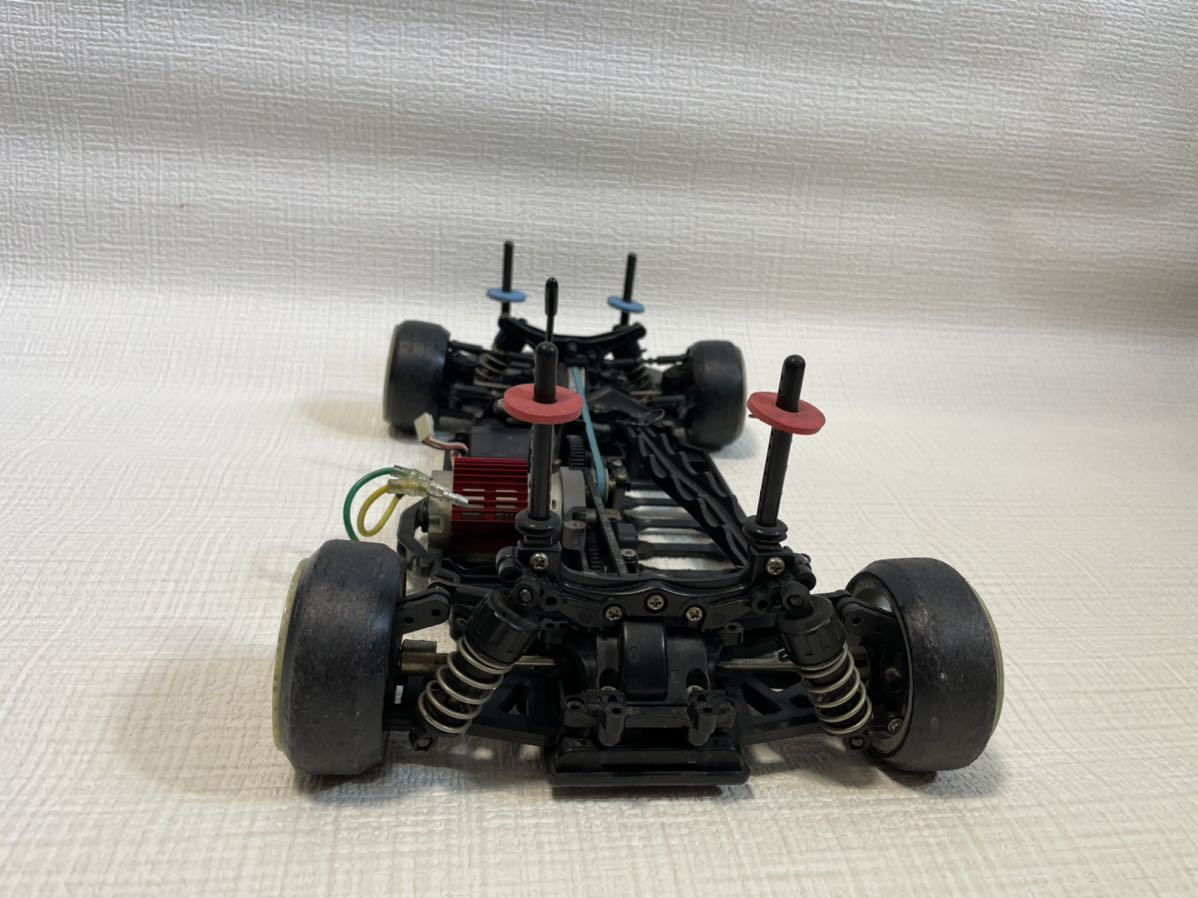 タミヤ TA-05 シャーシ 部品取り TA05 サーボ・モーター・タイヤ