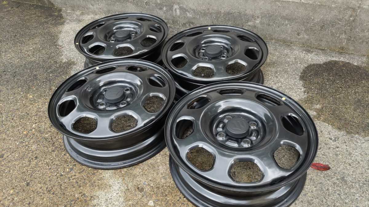 得価，人気 ハスラー 純正 スチールホイール 鉄 ブラックメタリック 154.5j(純正品)｜売買されたオークション情報、yahooの商品情報をアーカイブ公開 - オークファン 4穴