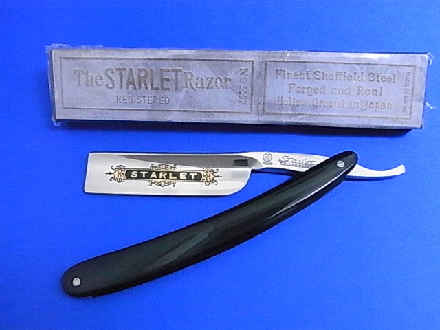 未使用 Vintage 日本製 西洋剃刀 STARLET RAZOR 3057 カミソリ かみそり メンズ髭剃り