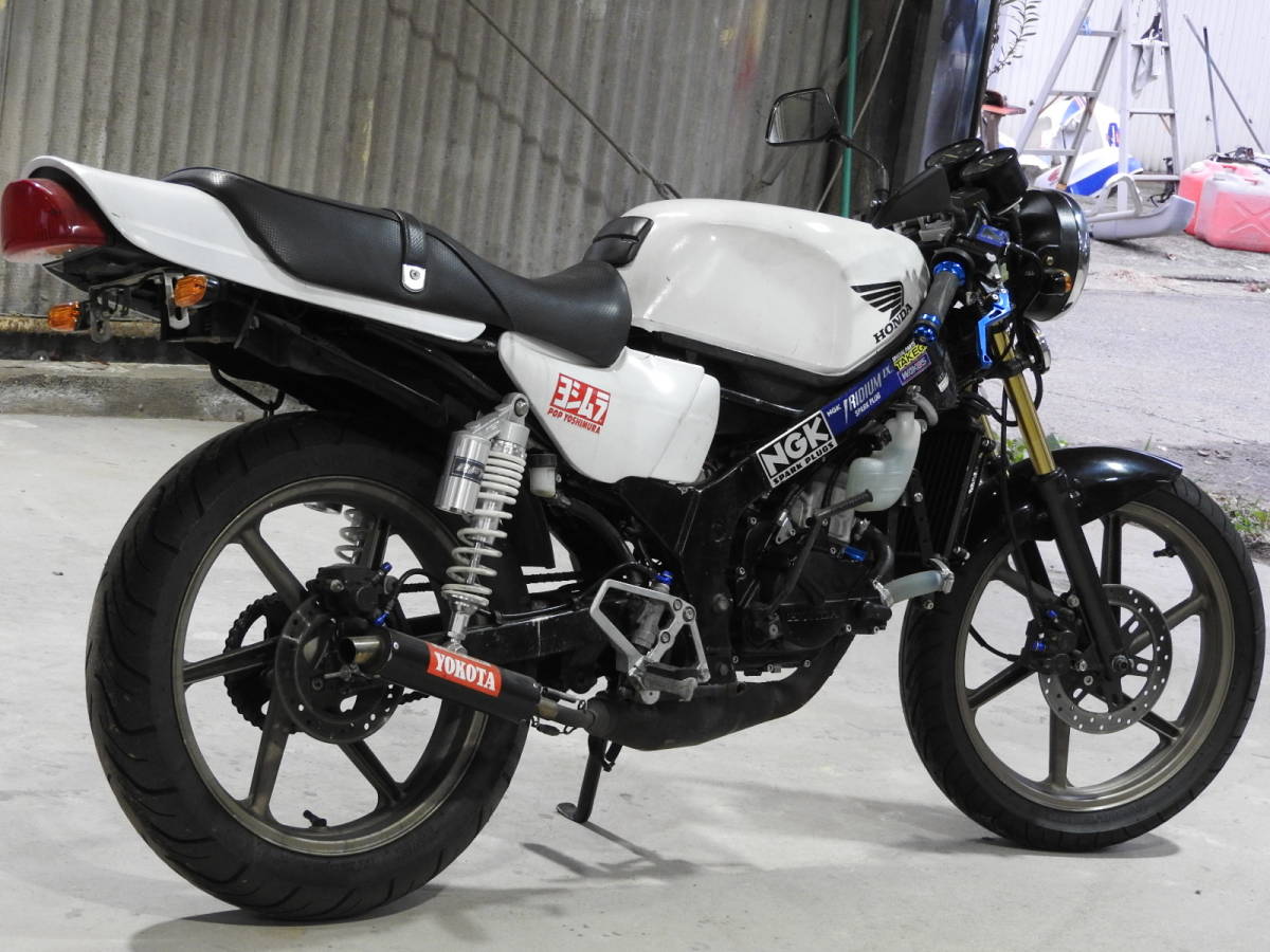 魔改造原チャ】HONDA NS-1 キタコ63ccボアアップ YZF-R25ラジエータ 前
