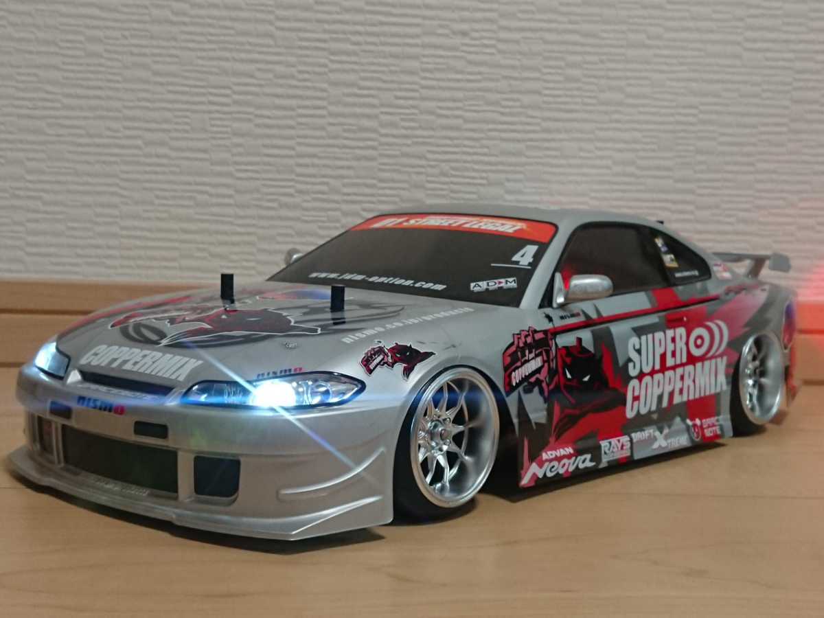 美品】タミヤ ドリフトスペック NISSAN S15 シルビア 電飾付 ファイン 