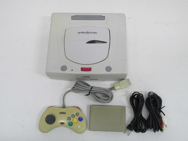 超激得，限定セール G1021-6Y/ SEGA SATURN セガサターン 本体 HST-3220 コントローラー(本体、アクセサリー)｜売買されたオークション情報、yahooの商品情報をアーカイブ公開 - オークファン サターン
