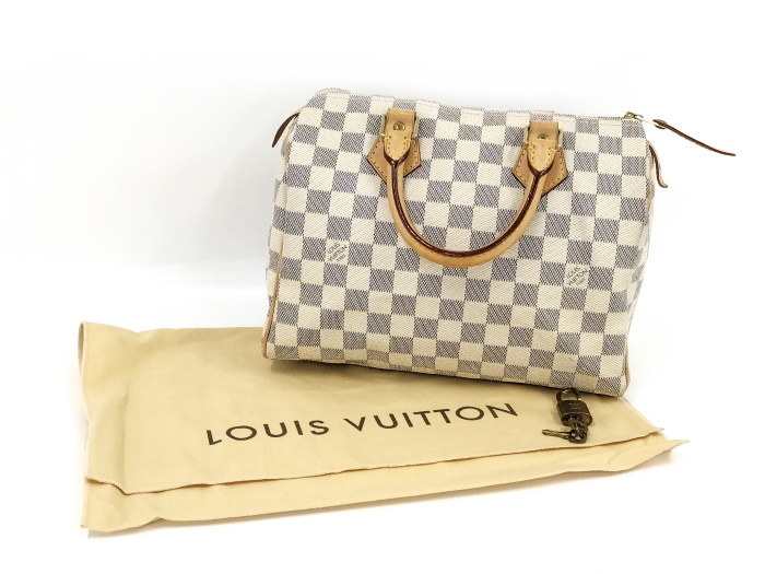 中古】LOUIS VUITTON スピーディ25 ボストンバッグ ダミエ アズール 