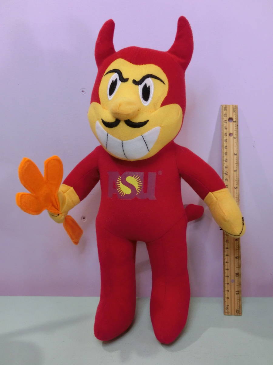 ビンテージ アリゾナ州立大学◇マスコット ドール 悪魔ぬいぐるみ人形