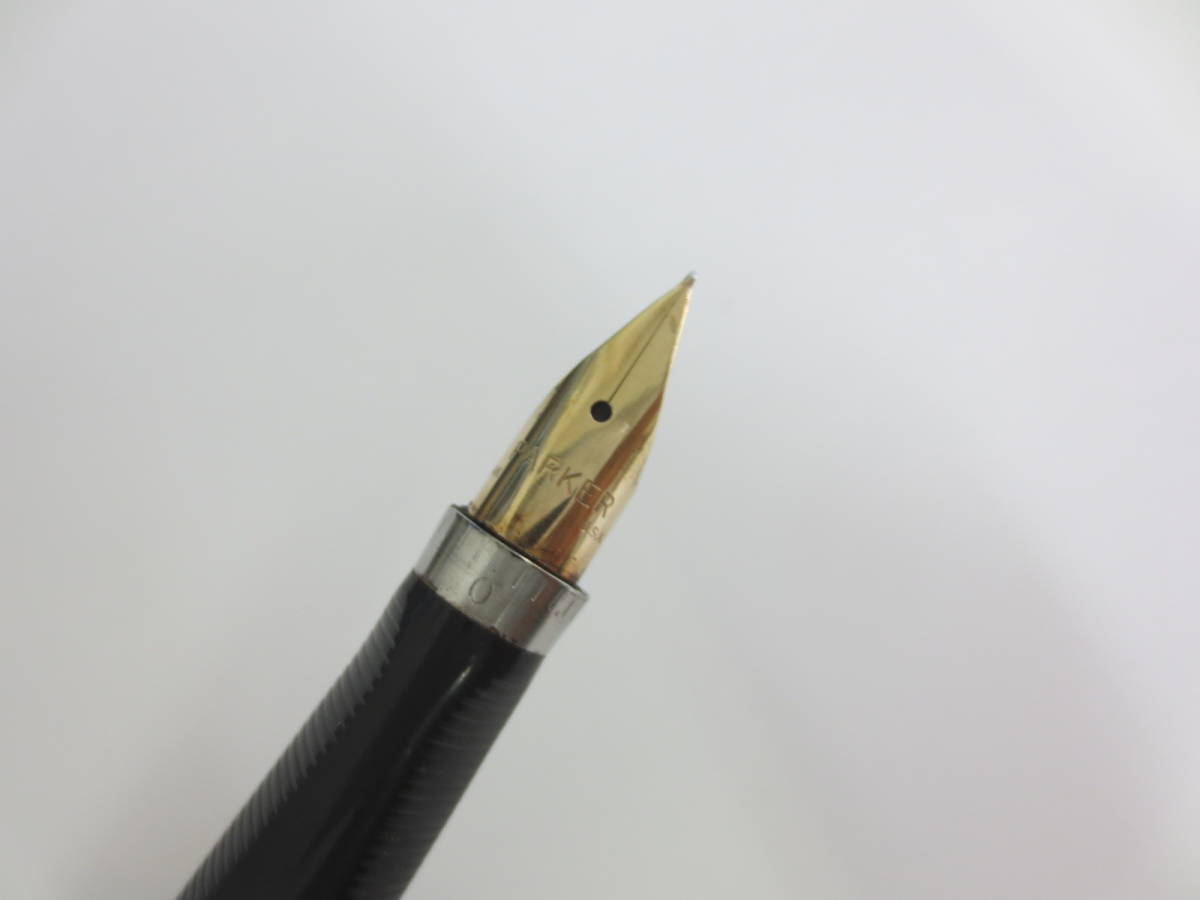 10-153】PARKER パーカー 万年筆 14K刻印 STERLING CAP & BARREL MADE