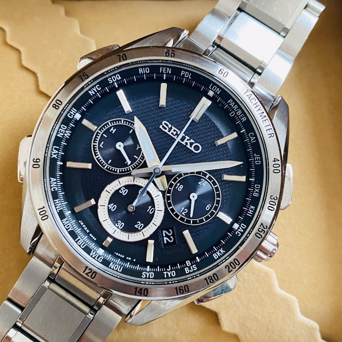 SEIKO ◇ ブライツ フライトエキスパート 電波ソーラー 8B92 
