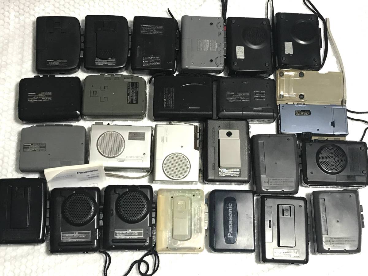 【ジャンク】カセットレコーダー まとめ売りSONY Panasonic aiwa AIWA Panasonic SANYO カセットテープレコーダー TP-17 TP-26 TP-530
