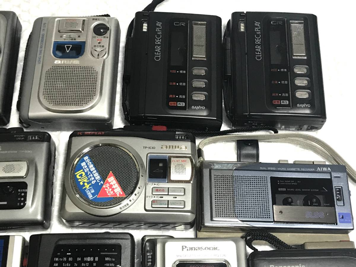 AIWA Panasonic SANYO カセットテープレコーダー TP-17 TP-26 TP-530