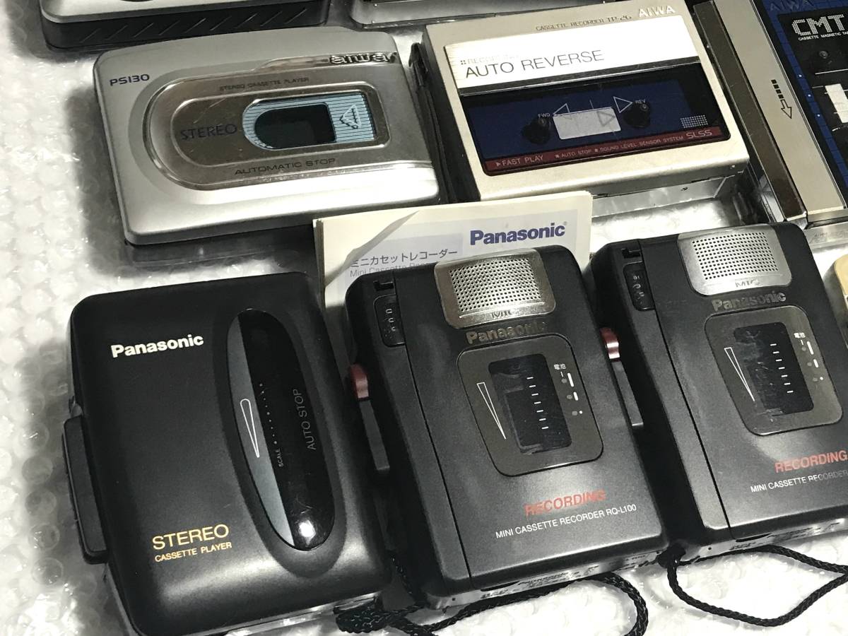 AIWA Panasonic SANYO カセットテープレコーダー TP-17 TP-26 TP-530