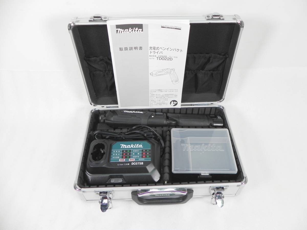 限定SALE，2026 Q8017 makita/マキタ 充電式ペンインパクトドライバ TD022DSHXB 充電器 バッテリー2個付(本体)｜売買されたオークション情報、yahooの商品情報をアーカイブ公開 - オークファン インパクトドライバ