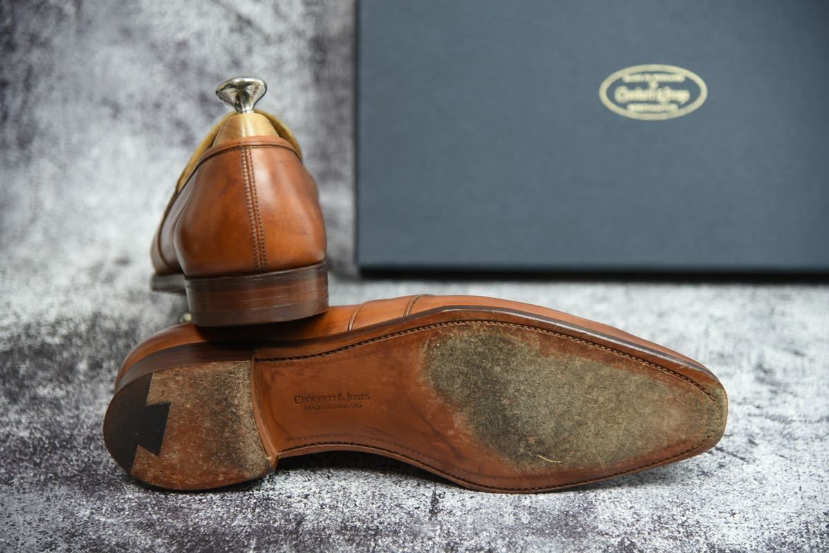 美品 Crockett&Jones クロケット&ジョーンズ ジャージー 6.5E(25.0cm 