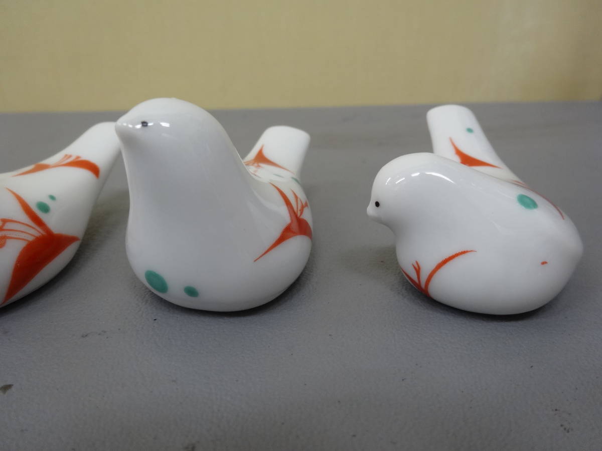 24コ01 NIPPON CRAFT 小鳩ハシオキ 箸置き 5個セット の入札履歴 