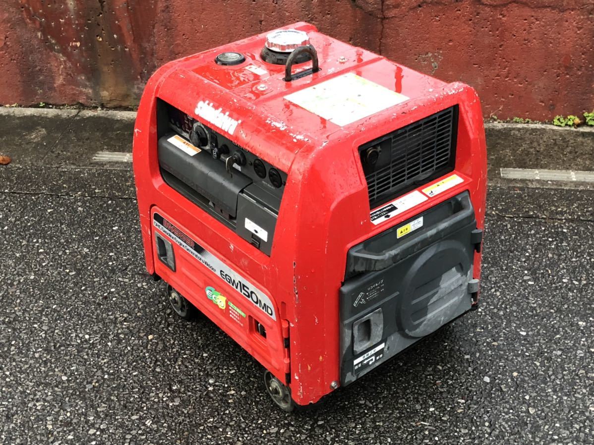 shindaiwa 新ダイワ 防音型 エンジン 発電機 兼用 溶接機 EGW151MS 