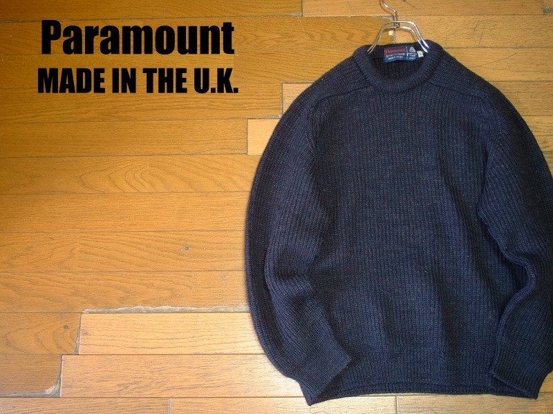 本場イギリス製Paramount British Knit Wearフィッシャーマンウール 