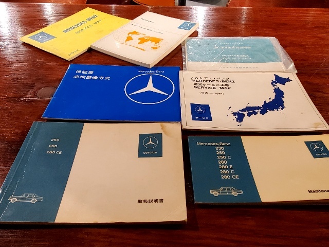 m.sさま専用新品未使用MASTER -PIECEショルダーバッグ 貴重 ベンツ W114 250 280 280CE 取扱説明書 その他一式 当時物 取説