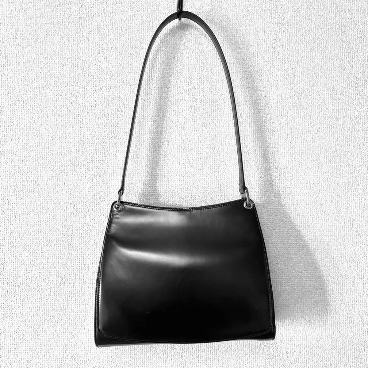 美品☆BALLY レザー 肩掛けバッグ ハンドバッグ ブラック レディース 