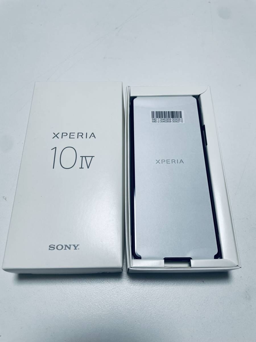 新品未使用 SONY Xperia 10 IV AU SOG07 ブラック SIMフリー 白ロム 残債なし 本体 softbank UQ ワイモバ 楽天 docomo