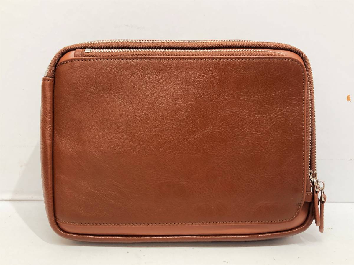 美品☆Dom Teporna(ドンテポーナ) 本革 イタリアンレザー 2WAY ボディ 