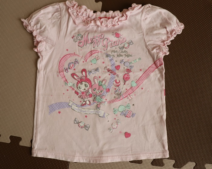 メゾピアノ120 ミミポポちゃん ピンク半袖Tシャツ110 みみポポ