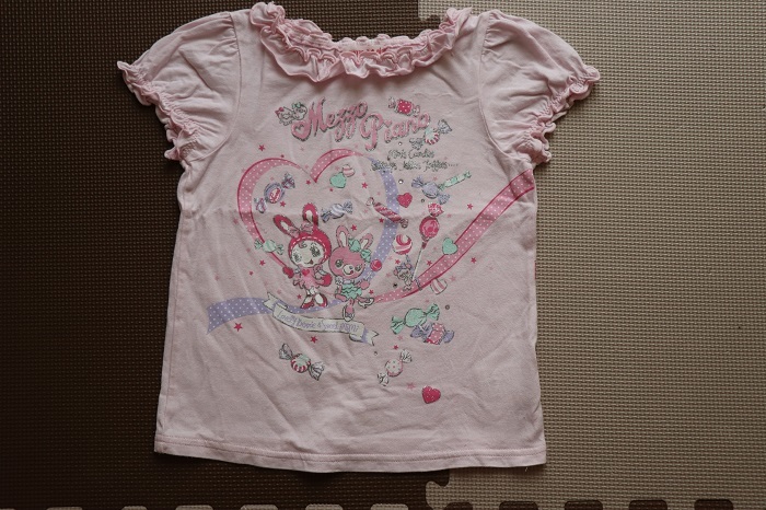 メゾピアノ120 ミミポポちゃん ピンク半袖Tシャツ110 みみポポ
