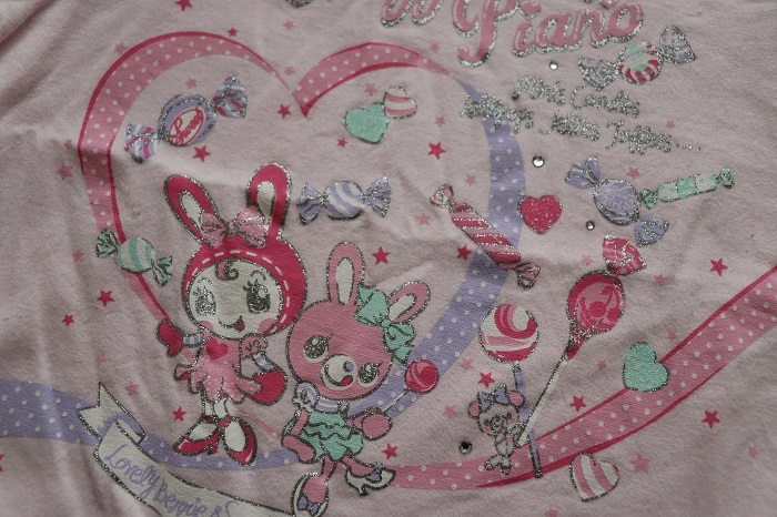 メゾピアノ120 ミミポポちゃん ピンク半袖Tシャツ110 みみポポ