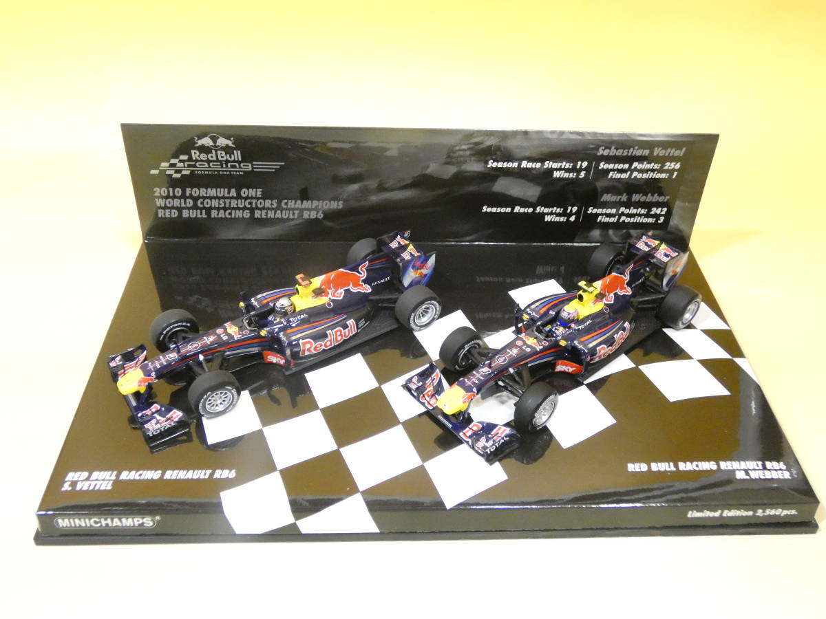 ミニチャンプス1⁄43レッドブルレーシングRB5 中国GP2009 1-2WIN